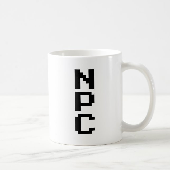 Caneca De Café NPC - Caractere Não Reproduzível (Direita)