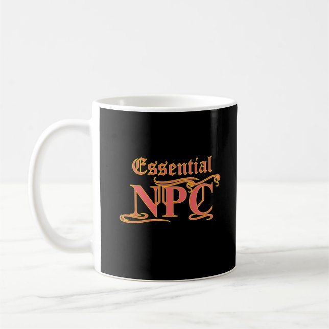 Caneca De Café NPC essencial Não mire Rob ou RPG engraçado no Mat (Esquerda)