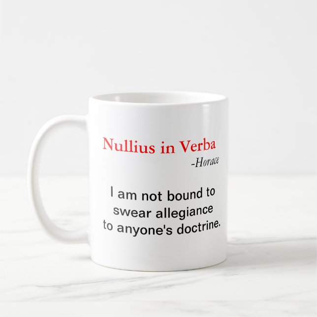 Caneca De Café Nullius em Verba (Esquerda)