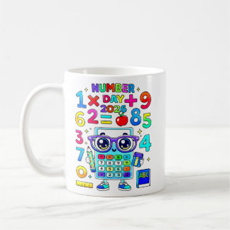 Caneca De Café Number Day 2026 Calculator Character Math Design