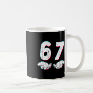 Caneca De Café Número 67 Correspondente Seis Sete 6 7 Meme 6-7 Ha
