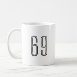 Caneca De Café Número 69 Wifey/Husby Custom Bride, Fiance Gift