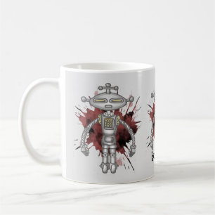 Caneca De Café Número 6 robô de ficção científica