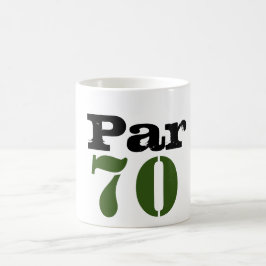 Caneca De Café Número 70 do campo de golfe para 70