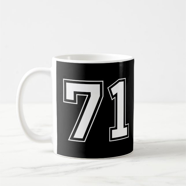 Caneca De Café Número 71 (Esquerda)