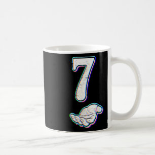 Caneca De Café Número 7 Correspondente ao Meme 67 do Dia das Brux
