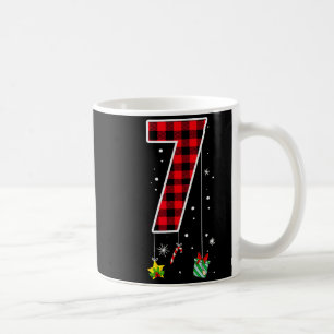 Caneca De Café Número 7 Dito de Meme Engraçado 6 7 Seis Sete Nata