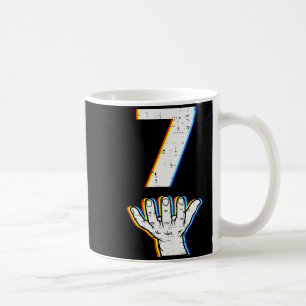 Caneca De Café Número 7 Fantasia de Halloween do Meme Corresponde