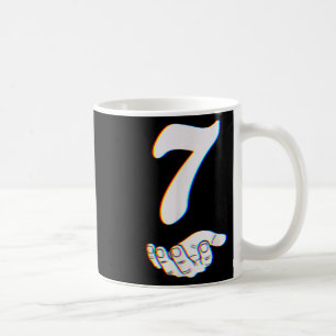 Caneca De Café Número 7 Traje de Halloween do Meme Correspondente