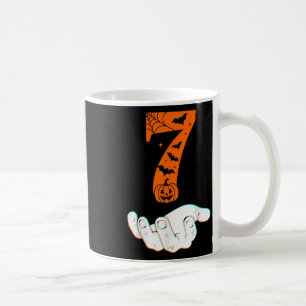Caneca De Café Número 7 Traje de Halloween do Meme Correspondente
