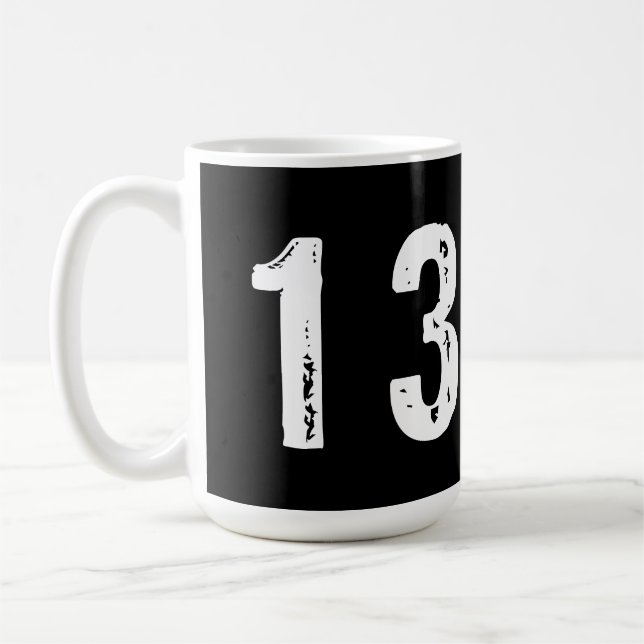 Caneca De Café Número desportivo 13 (Esquerda)