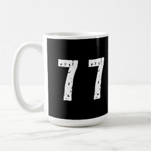 Caneca De Café Número desportivo 77