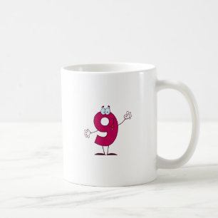 Caneca De Café Número feliz 9