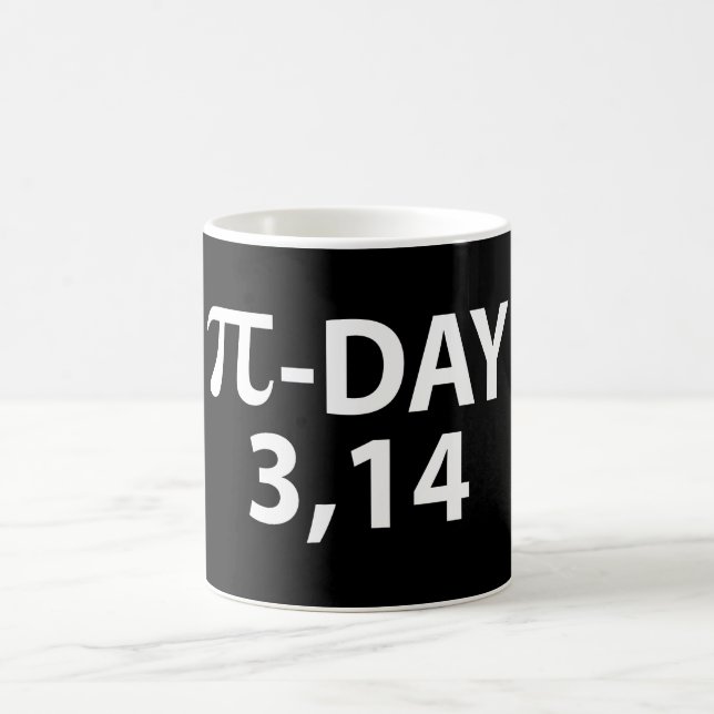Caneca De Café número Pi como dia do pi (Centro)