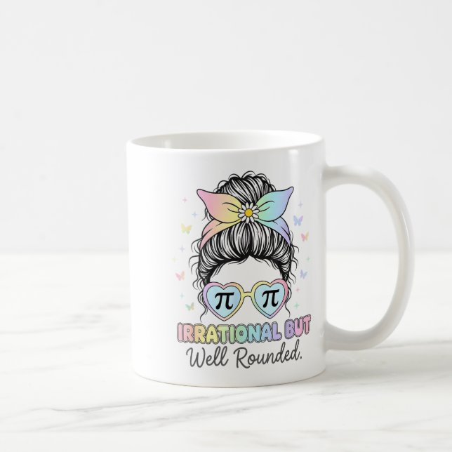 Caneca De Café Número Pi Irracional Mas Bem Redondo Professor de  (Direita)