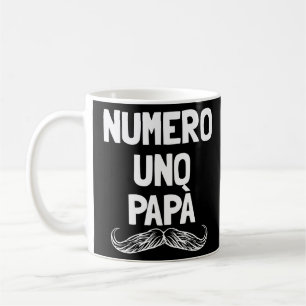 Caneca De Café Numero Uno Papa Pai italiano Pai número 1