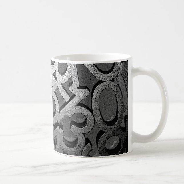 Caneca De Café Números (Direita)
