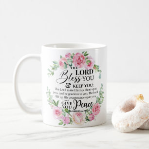 Caneca De Café Números 6:24-26 O Senhor Abençoa-te a Bíblia