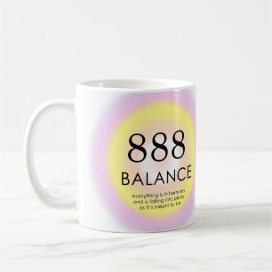 Caneca De Café Números de anjo Numerologia Significa Equilíbrio