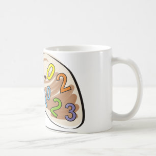 Caneca De Café números dos abacates