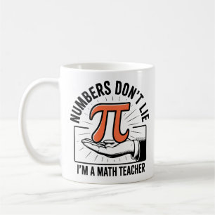 Caneca De Café Números Não Mentem – Professor de Matemática Diver