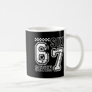 Caneca De Café Números Retro Seis Sete Humor Inteligente 6 7 Meme