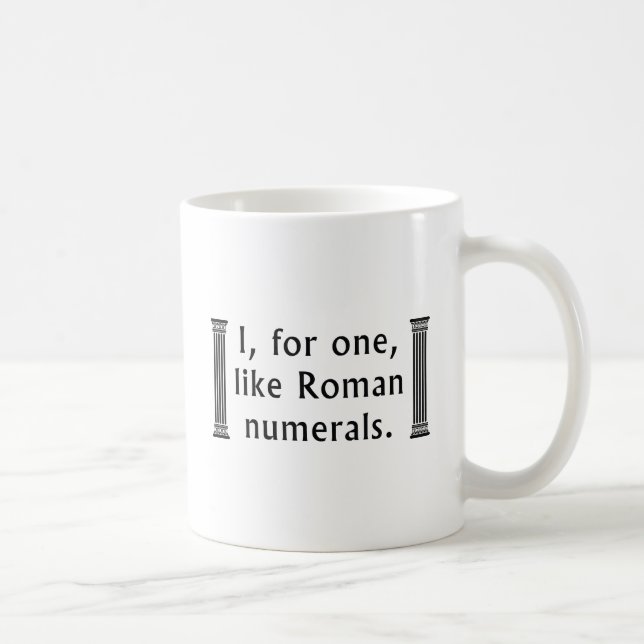 Caneca De Café Números romanos (Direita)