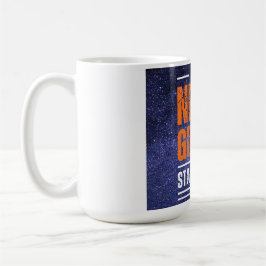 Caneca De Café Nunca Desista: Cosmic Edition.