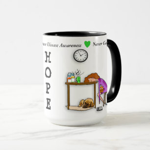 Caneca de Café Nunca Desista da ESPERANÇA Guerreir