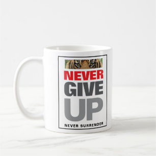 Caneca De Café Nunca Desistir Nunca Entregar Sucesso Clássico