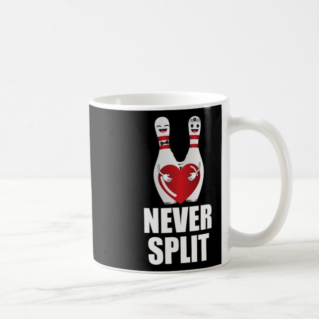 Caneca De Café Nunca Dividir Pinos de Boliche Casais M (Direita)