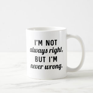 Caneca De Café Nunca Errado
