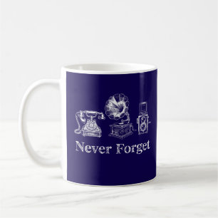 Caneca De Café Nunca Esqueça a Tecnologia Antiga