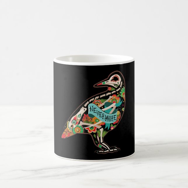 Caneca De Café Nunca Mais Açúcar Caveira Raven (Centro)