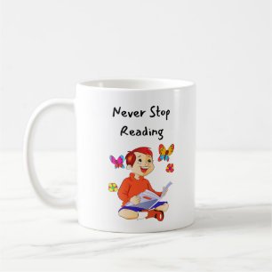 Caneca De Café Nunca parar de ler