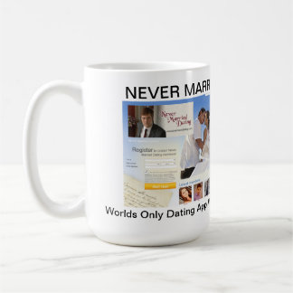 Caneca De Café Nunca se casou com Namorando. Com Mug