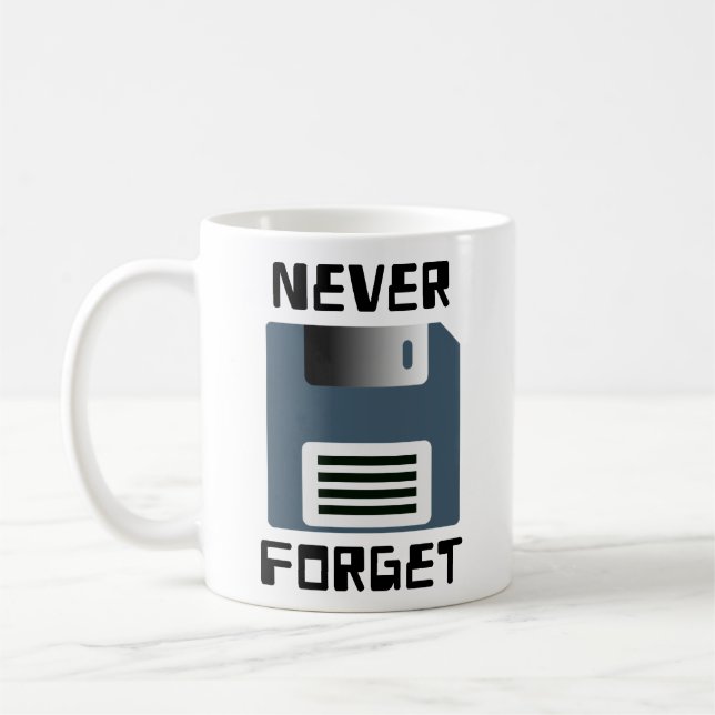 Caneca De Café Nunca se esqueça da unidade de disquete (Esquerda)
