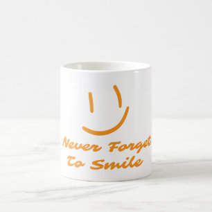 Caneca De Café Nunca se esqueça de sorrir