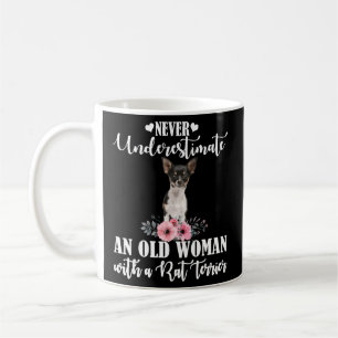Caneca De Café Nunca Subestimar Um Velho Com Um Rato Terrier