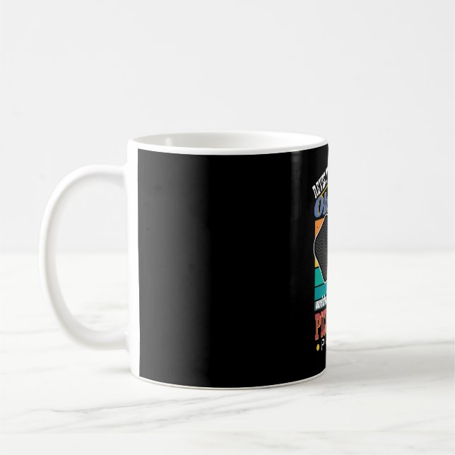 Caneca De Café Nunca Subestime O Velho Pickleball Paddle (Esquerda)