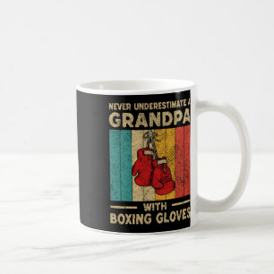 Caneca De Café Nunca Subestime Um Velho Com Luvas De Boxing