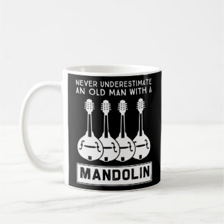 Caneca De Café Nunca Subestime Um Velho Com Um Mandolim 3