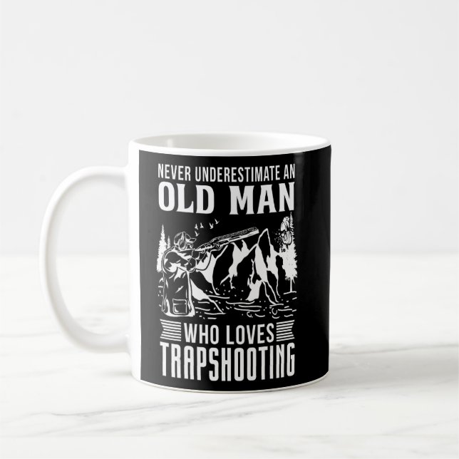 Caneca De Café Nunca Subestime Um Velho Homem Esporcando Clareta (Esquerda)