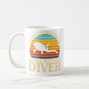 Caneca De Café Nunca Subestime Um Velho Mergulhador Mergulho Scub