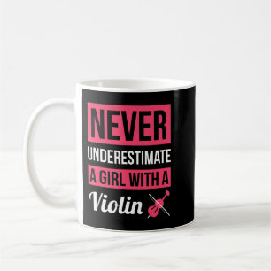 Caneca De Café Nunca Subestime Uma Garota Com Tambores Se você 