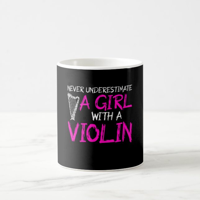 Caneca De Café nunca subestime uma garota com violino (Centro)