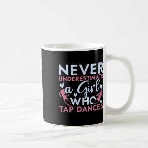 Caneca De Café Nunca Subestime Uma Garota Que Toca Dança