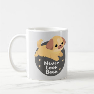 Caneca De Café Nunca tranque Kawaii, cachorro feliz e engraçado p