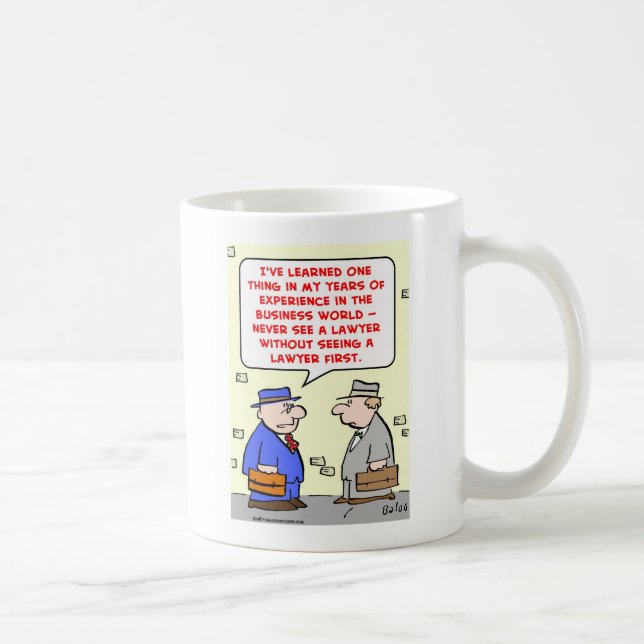 Caneca De Café nunca veja um advogado (Direita)