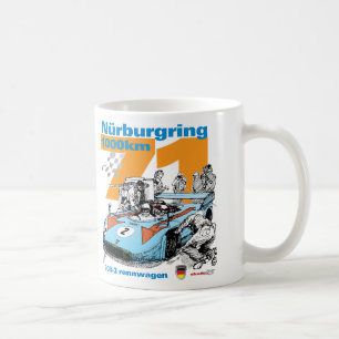 Caneca De Café Nurburgring 1973 1000 quilômetros Porsche 908-3